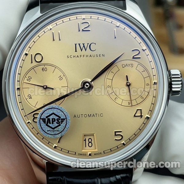 Portugieser replica watch details and pricing APS Factory IWC IW501705 Beige Mechanical men 2