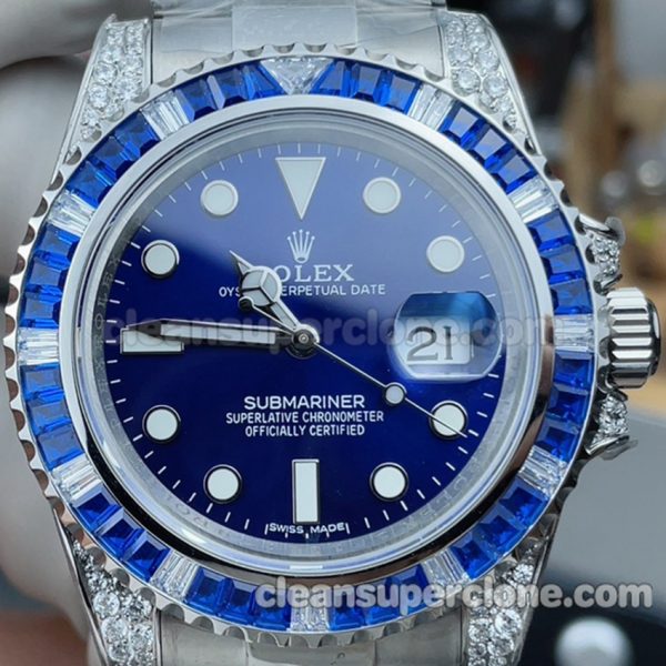 116659 1:1 Copy watch description and price N6 Factory Rolex Submariner blue Mechanical men 2