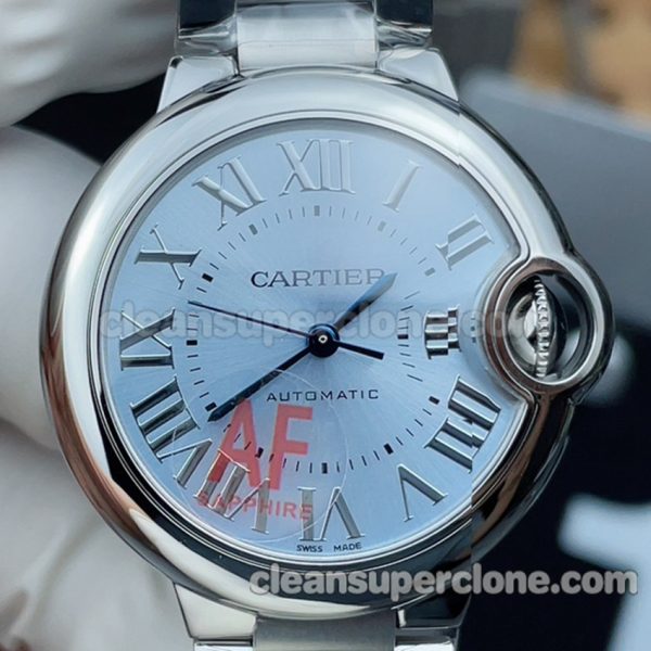 Ballon Bleu replica watch details and pricing AF Factory Cartier WSBB0062 blue 33mm Mechanical women 2