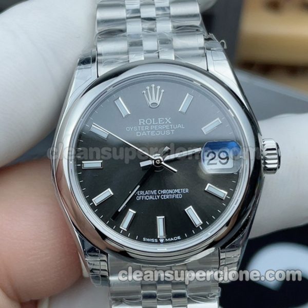 Oyster perpetual replica watch details and pricing GS Factory Rolex 277200 black 31mm Mechanical women 2