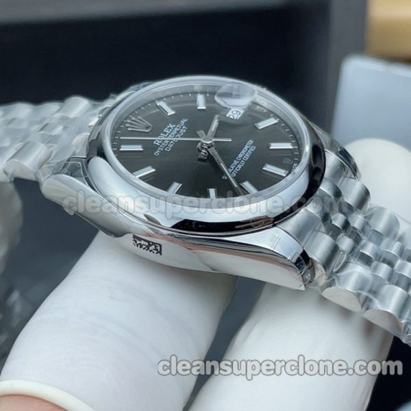 Oyster perpetual replica watch details and pricing GS Factory Rolex 277200 black 31mm Mechanical women 3