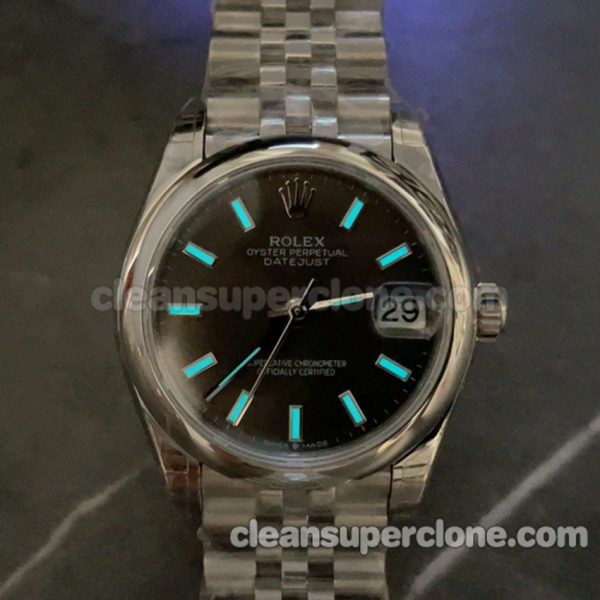 Oyster perpetual replica watch details and pricing GS Factory Rolex 277200 black 31mm Mechanical women 9