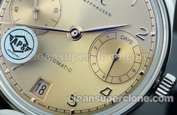 Portugieser replica watch details and pricing APS Factory IWC IW501705 Beige Mechanical men 3