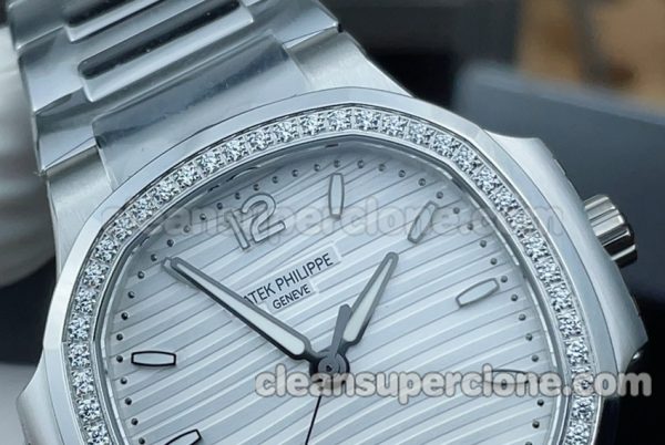 7118 1:1 Copy watch description and price 3K Factory Patek Philippe Nautilus white Mechanical women 3