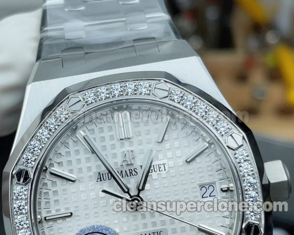 Royal Oak replica watch details and pricing APS Factory Audemars Piguet 15451 white Mechanical women 3