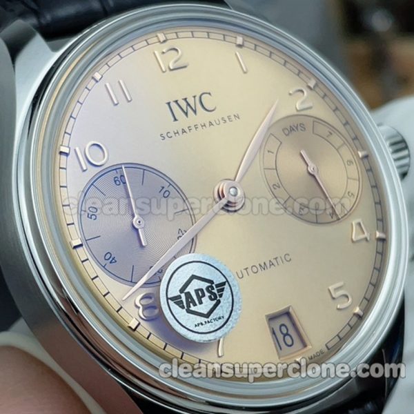 Portugieser replica watch details and pricing APS Factory IWC IW501705 Beige Mechanical men 4