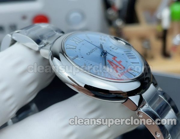 Ballon Bleu replica watch details and pricing AF Factory Cartier WSBB0062 blue 33mm Mechanical women 4