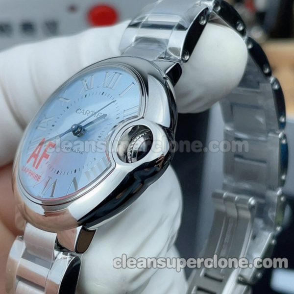 Ballon Bleu replica watch details and pricing AF Factory Cartier WSBB0062 blue 33mm Mechanical women 5