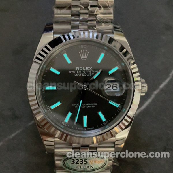 Datejust replica watch details and pricing C Factory Rolex 126334 41mm gray 3235 Mechanical men 9