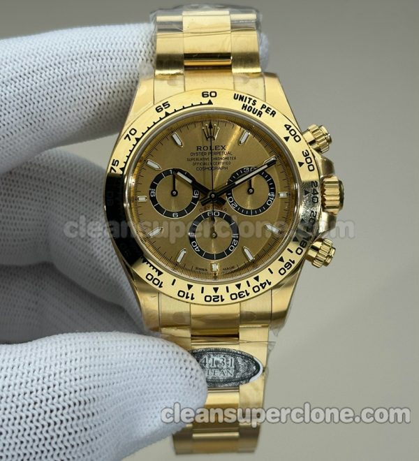 Rolex Clone watch picture and price C Factory Daytona 126508 gold 4131 Mechanical men