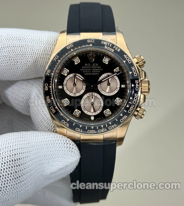 Daytona replica watch details and pricing C Factory Rolex 126518 black 4131 Mechanical men