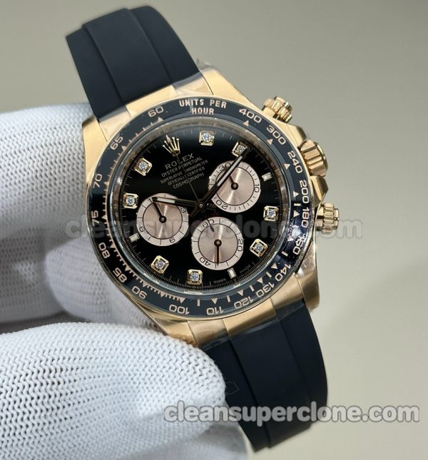 Daytona replica watch details and pricing C Factory Rolex 126518 black 4131 Mechanical men 2