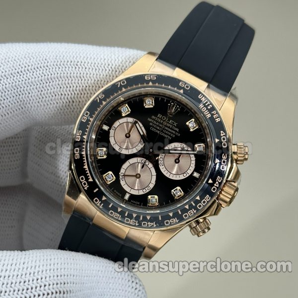 Daytona replica watch details and pricing C Factory Rolex 126518 black 4131 Mechanical men 3