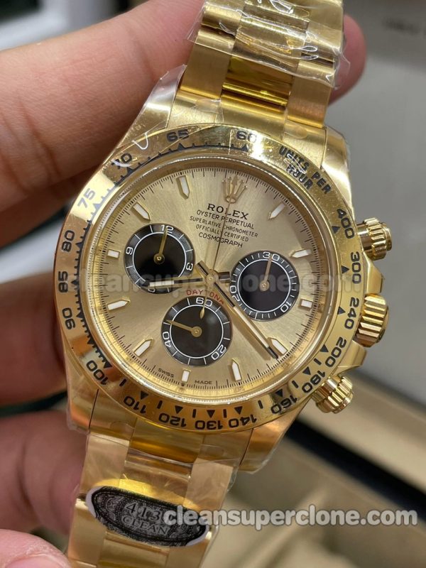 Daytona replica watch details and pricing C Factory Rolex 126508 gold 4131 Mechanical men 3