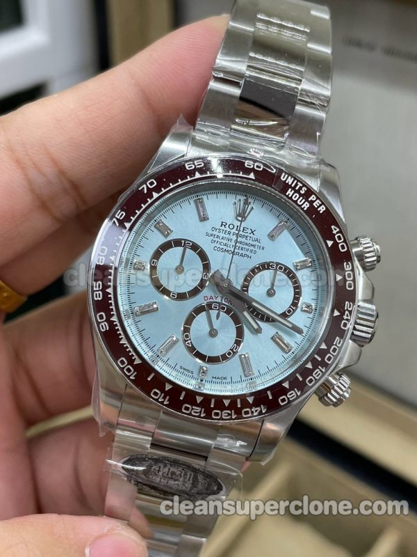 126506 1:1 Copy watch description and price C Factory Rolex Daytona blue 4131 Mechanical men 3