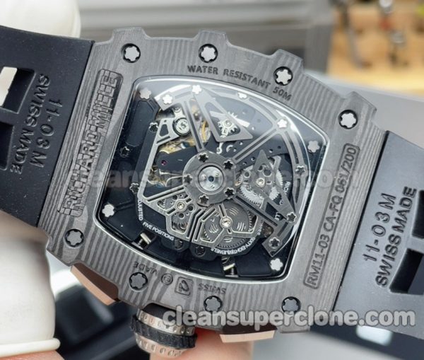 RM11-03 1:1 Copy watch description and price Richard mille Mechanical men 6