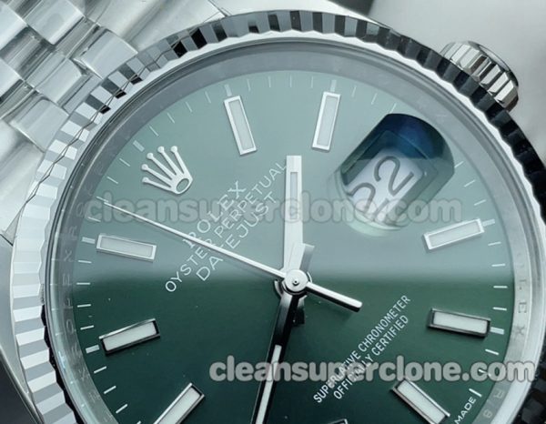 126234 1:1 Copy watch description and price C Factory Rolex Datejust green 36mm Mechanical men 3