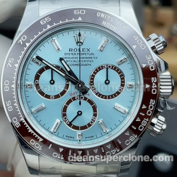 Daytona replica watch details and pricing VS Factory Rolex 126506 blue 4131 Mechanical men 2