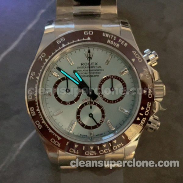 Daytona replica watch details and pricing VS Factory Rolex 126506 blue 4131 Mechanical men 9