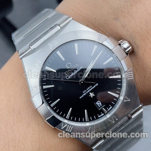 Constellation replica watch details and pricing TVS Factory Omega 131.10.39 black Mechanical men 9