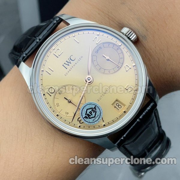 Portugieser replica watch details and pricing APS Factory IWC IW501705 Beige Mechanical men 9