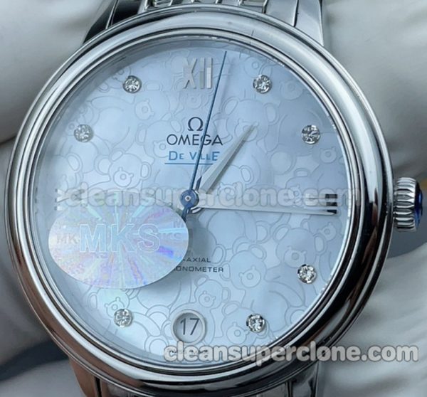 Deville replica watch details and pricing MKS Factory Cartier 424.10.33 Mechanical women 9