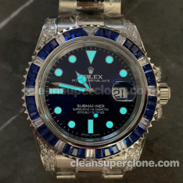 116659 1:1 Copy watch description and price N6 Factory Rolex Submariner blue Mechanical men 9