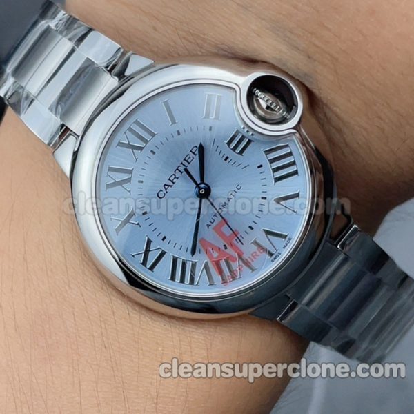 Ballon Bleu replica watch details and pricing AF Factory Cartier WSBB0062 blue 33mm Mechanical women 9