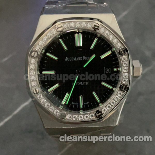 15451 1:1 Copy watch description and price APS Factory Audemars Piguet Royal Oak black Mechanical women 9