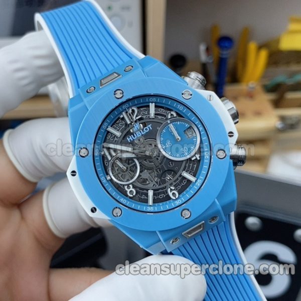 Big Bang replica watch details and pricing BBF Factory Hublot 441.EX blue Mechanical men 2