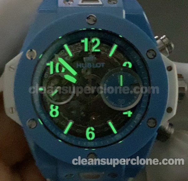 Big Bang replica watch details and pricing BBF Factory Hublot 441.EX blue Mechanical men 6