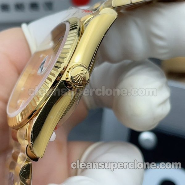 128238 1:1 Copy watch description and price TW Factory Rolex Day-date gold Mechanical men 4