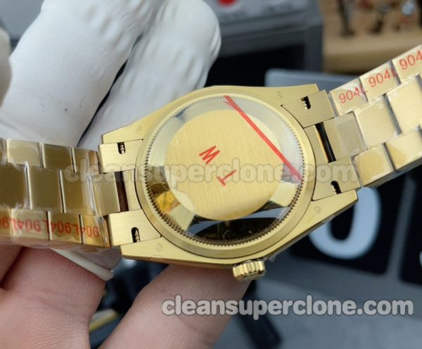 128238 1:1 Copy watch description and price TW Factory Rolex Day-date gold Mechanical men 5