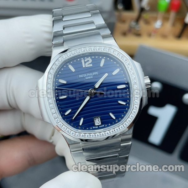 7118 1:1 Copy watch description and price 3k Factory Patek Philippe Nautilus blue Mechanical women