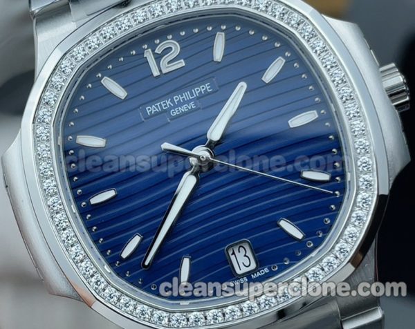 7118 1:1 Copy watch description and price 3k Factory Patek Philippe Nautilus blue Mechanical women 3