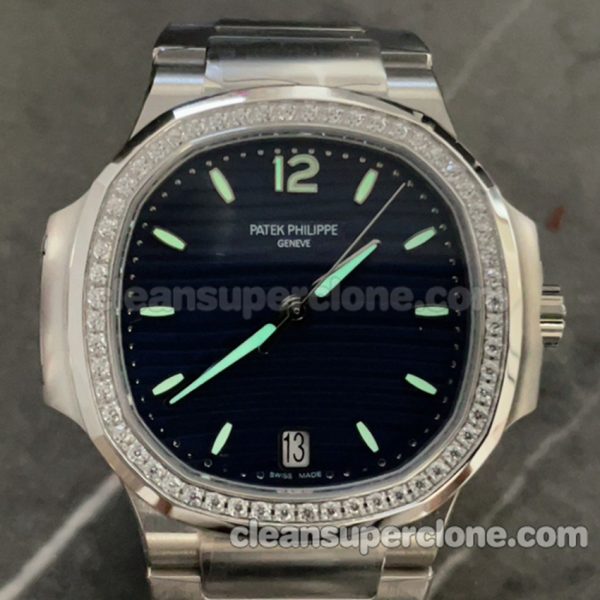 7118 1:1 Copy watch description and price 3k Factory Patek Philippe Nautilus blue Mechanical women 9