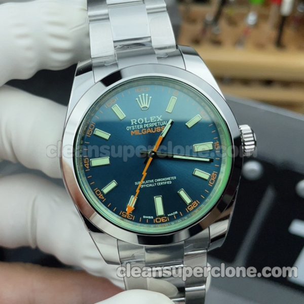 116400 1:1 Copy watch description and price VS Factory Rolex Milgauss blue Mechanical men