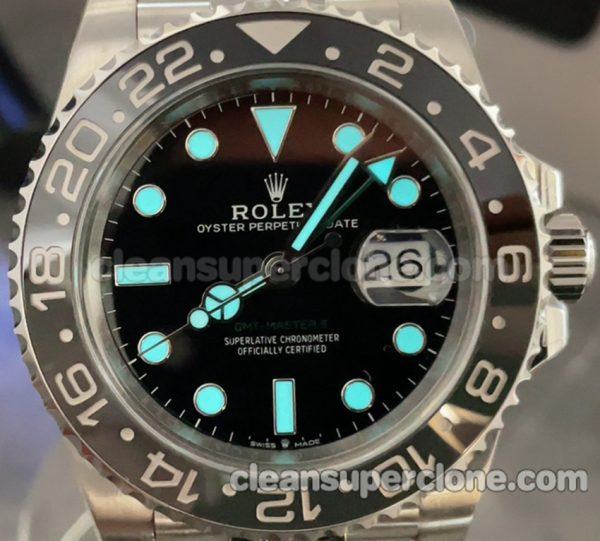 126710 1:1 Copy watch description and price Clean Factory Rolex Gmt-master II Mechanical men 9