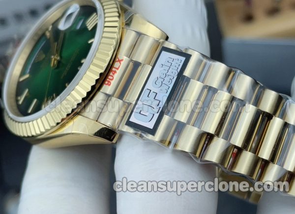 228238 1:1 Copy watch description and price QF Factory Rolex Day-date green 40mm Mechanical men 6