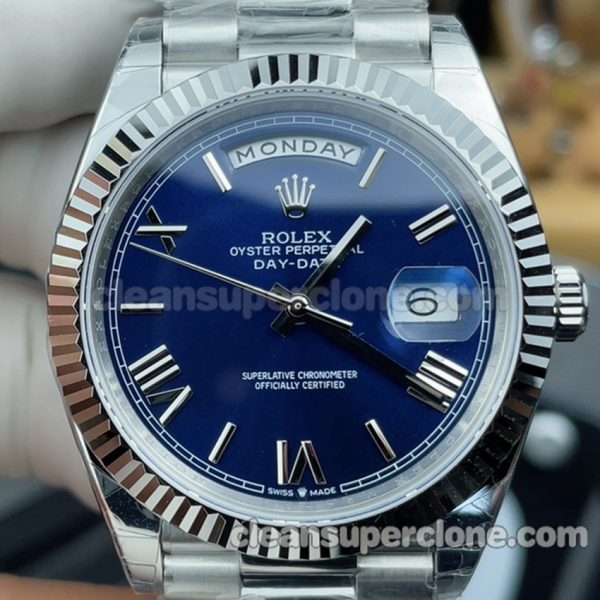 Day-date replica watch details and pricing GS Factory Rolex 228239 blue Mechanical men 2