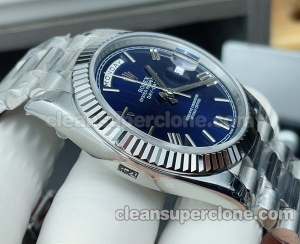 Day-date replica watch details and pricing GS Factory Rolex 228239 blue Mechanical men 3