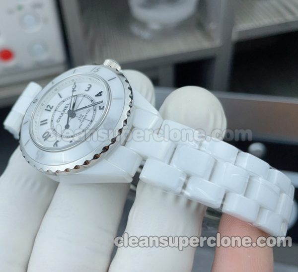 J12 replica watch details and pricing Swiss Movement Chanel H5698 quartz women 3