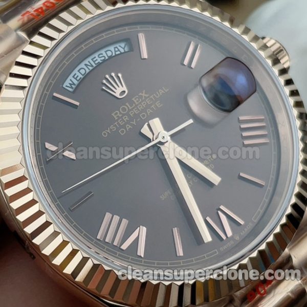 228235 1:1 Copy watch description and price GS Factory Rolex Day-date brown Mechanical men 3