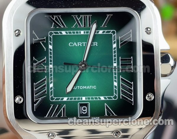 Santos replica watch details and pricing BV Factory Cartier green WSSA0062 Mechanical men 3