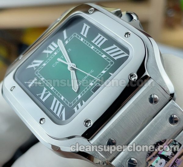 Santos replica watch details and pricing BV Factory Cartier green WSSA0062 Mechanical men 4