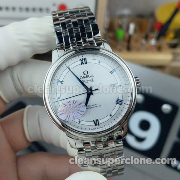 Omega Clone watch picture and price MKS Factory Deville 424.10.40 silver 8800 Mechanical men