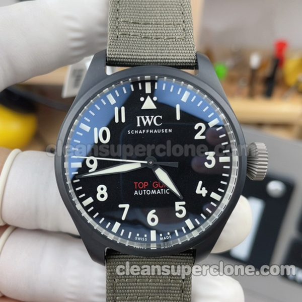 IW329801 1:1 Copy watch description and price M+ Factory IWC Pilots black Mechanical men 2