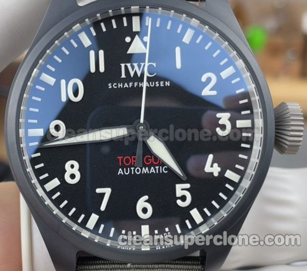 IW329801 1:1 Copy watch description and price M+ Factory IWC Pilots black Mechanical men 3