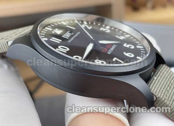 IW329801 1:1 Copy watch description and price M+ Factory IWC Pilots black Mechanical men 4