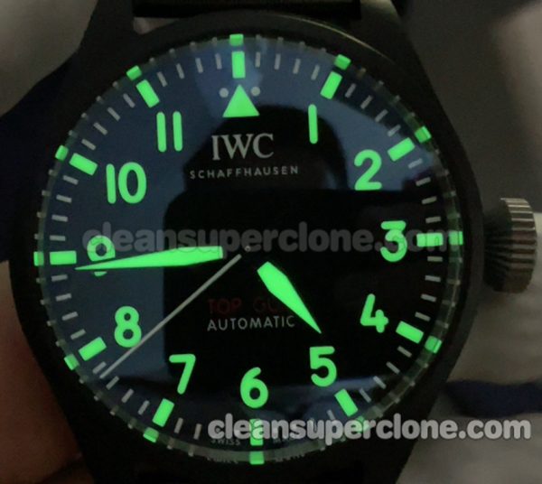 IW329801 1:1 Copy watch description and price M+ Factory IWC Pilots black Mechanical men 9